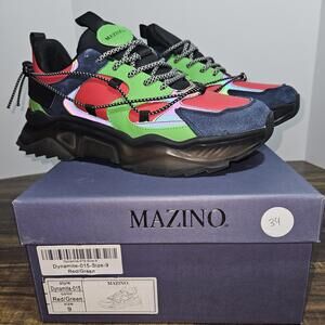 Mazino Men's Dynamite Red/Green Sneakers Size 8.5M